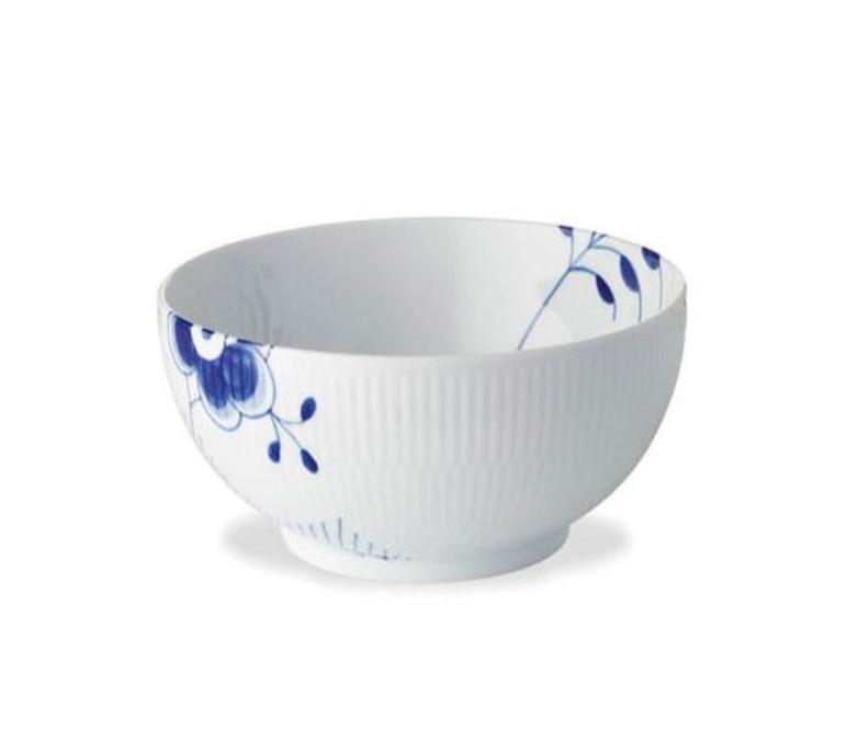 Royal Copenhagen Blå Mega riflet skål - 18 cm. - Bahne